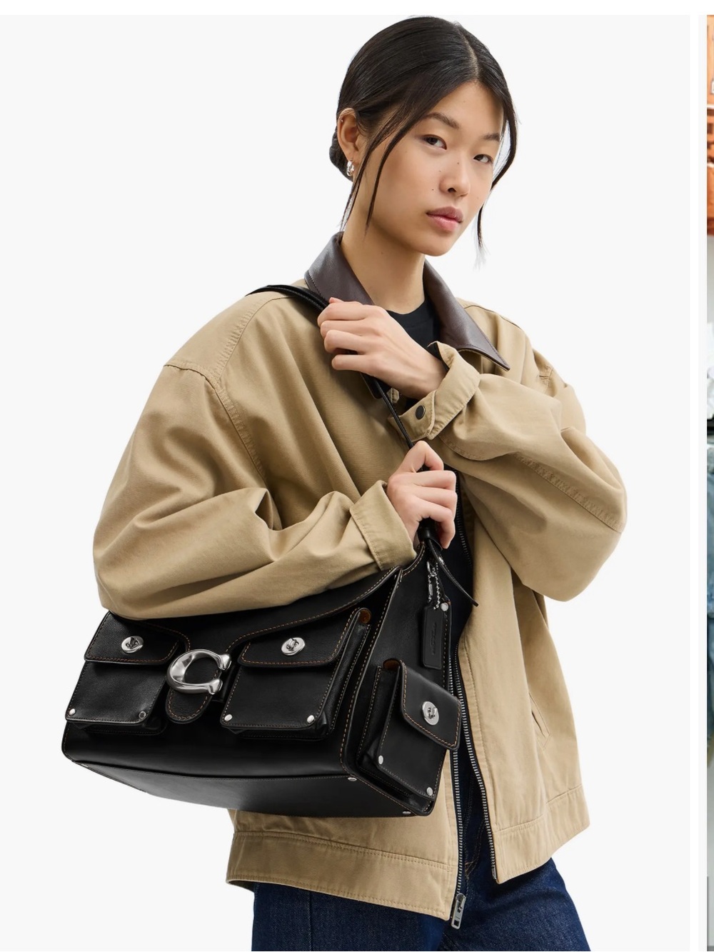 Coach cargo tabby 36 black